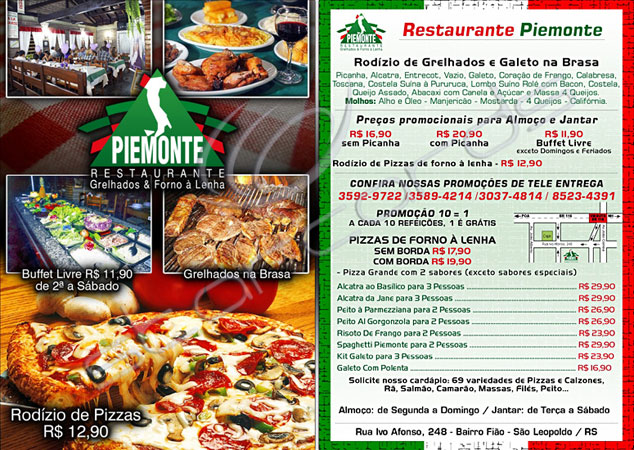 Folder Restaurante Piemonte